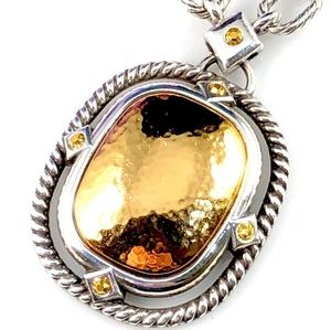 Brighton Silver-plated Rhinestone Gold Rush Choose Love Chain